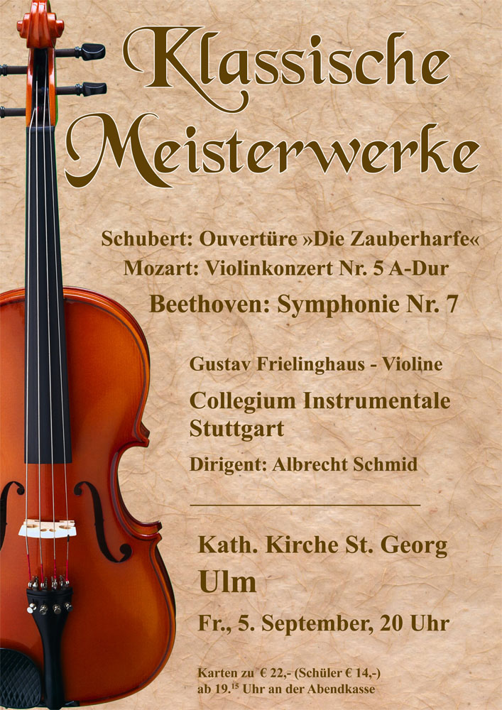 Plakat Orchesterkonzert 2025