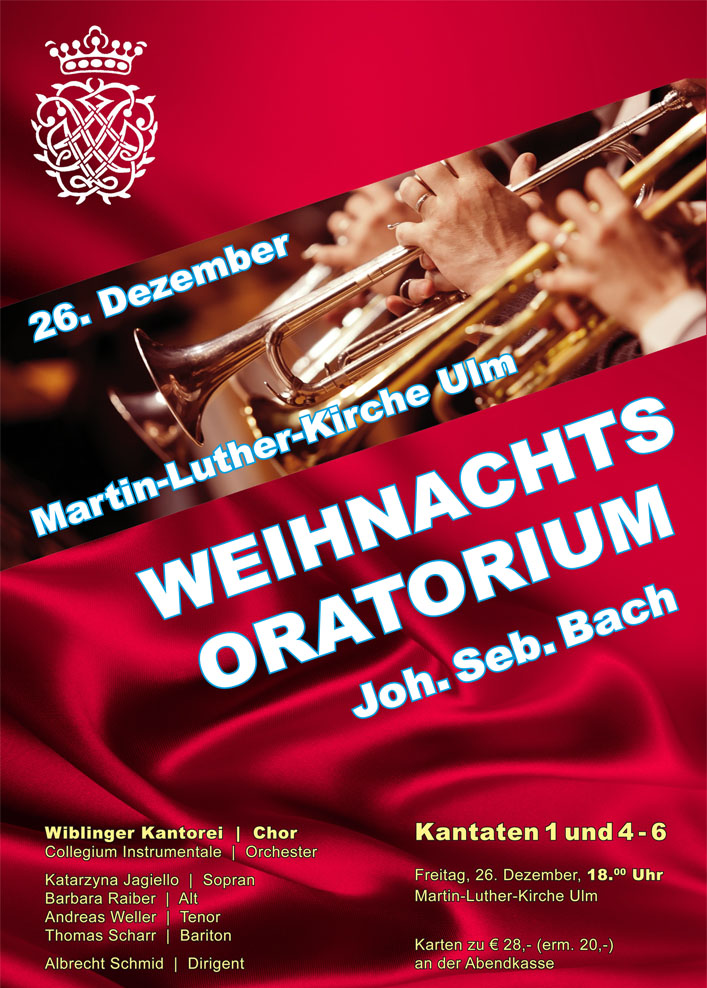 Plakat Weihnachtsoratorium